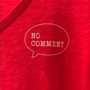 torrid Tops - Red “no comment” T-shirt torrid Tops - Red “no comment” T-shirt